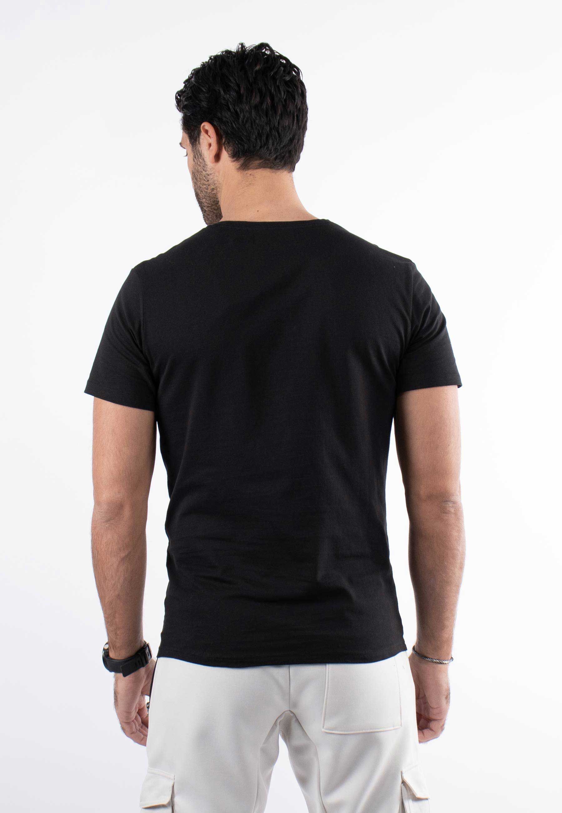 T-shirt noir avec logo hollyghost