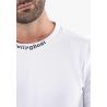 T-shirt blanc avec impression sur col hollyghost