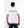 T-shirt blanc avec impression sur col hollyghost