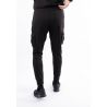 Pantalon cargo noir avec imprimé caoutchouc hollyghost