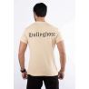 T-shirt beige avec impression sur col hollyghost