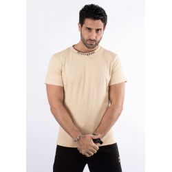 T-shirt beige avec...