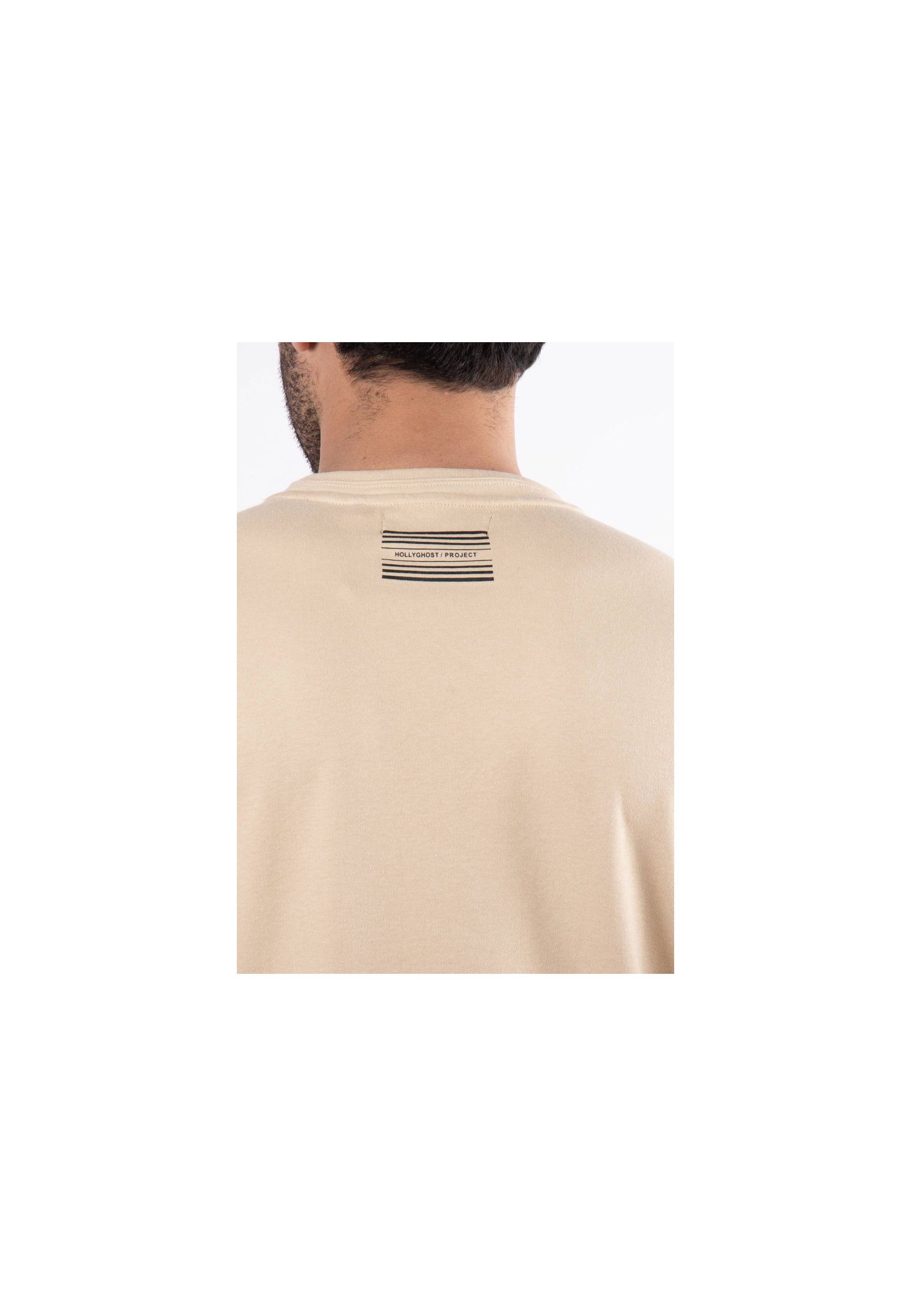 T-shirt beige avec imprimés hollyghost