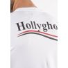 Pull fin blanc avec écriture hollyghost