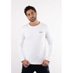 Pull fin blanc avec écriture hollyghost