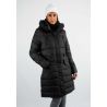 Doudoune mi-longue noir femme paragoose mazla