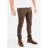 Pantalon chino marron slim