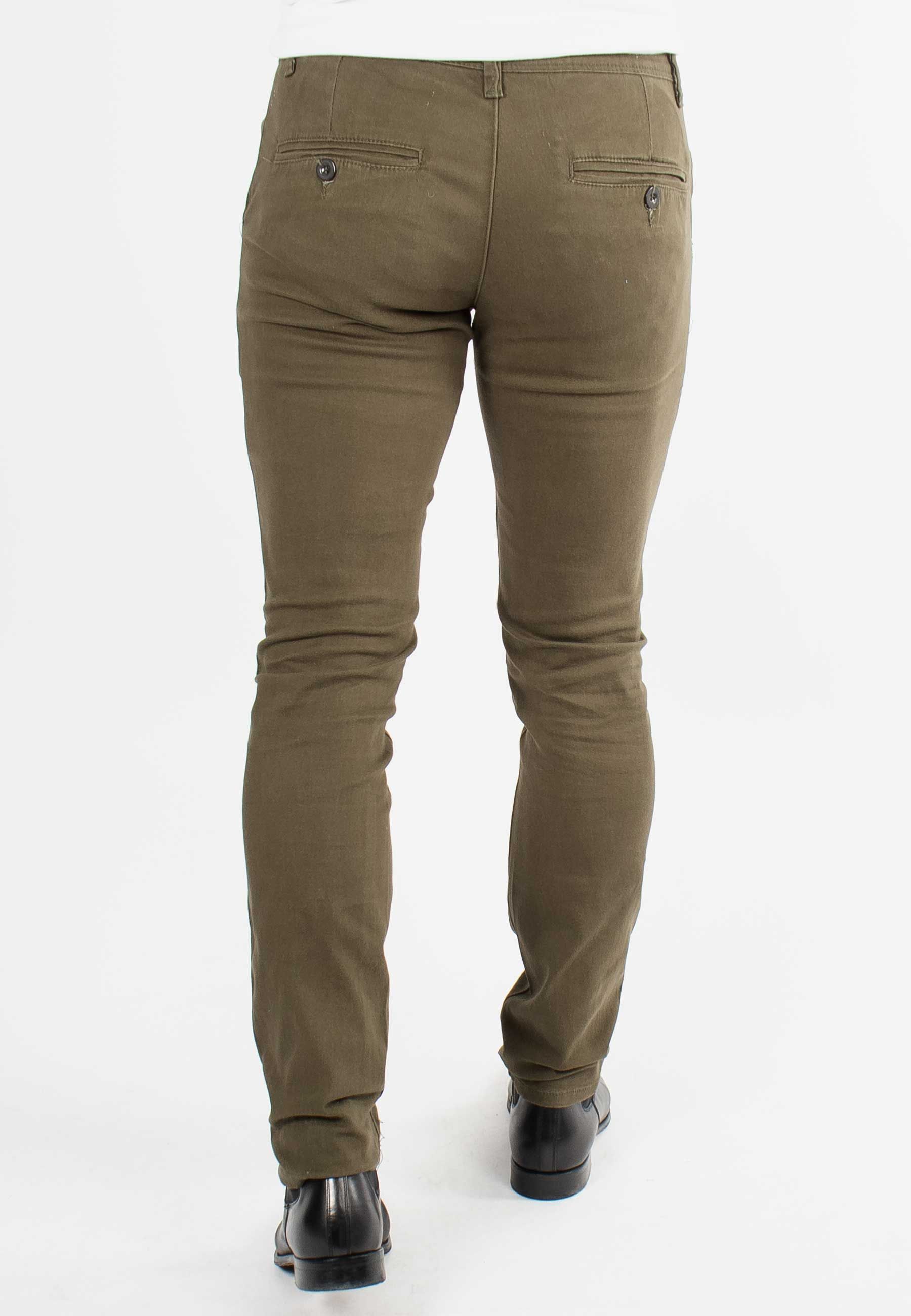 Pantalon chino kaki slim