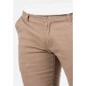 Pantalon chino taupe slim