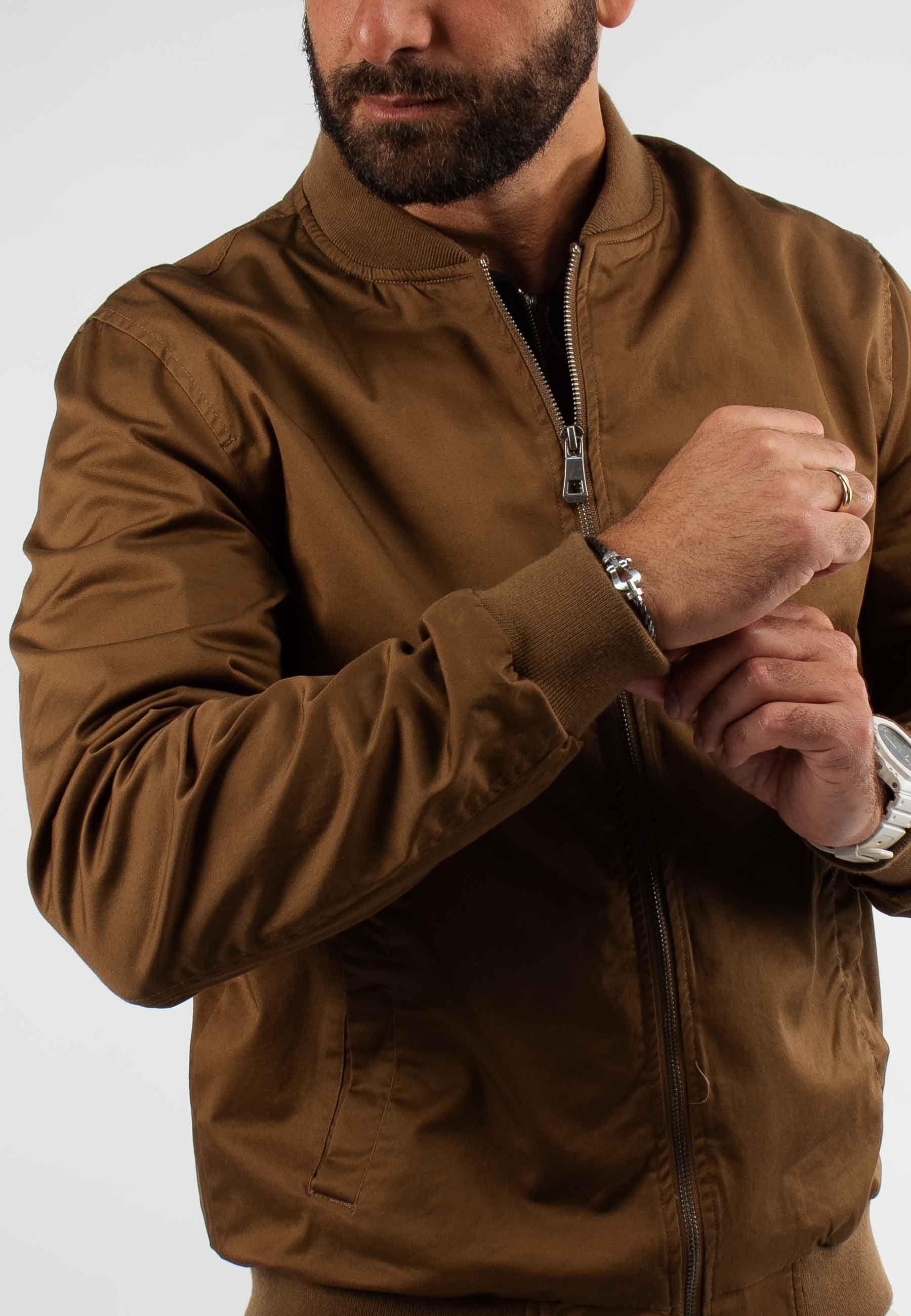 Blouson léger marron