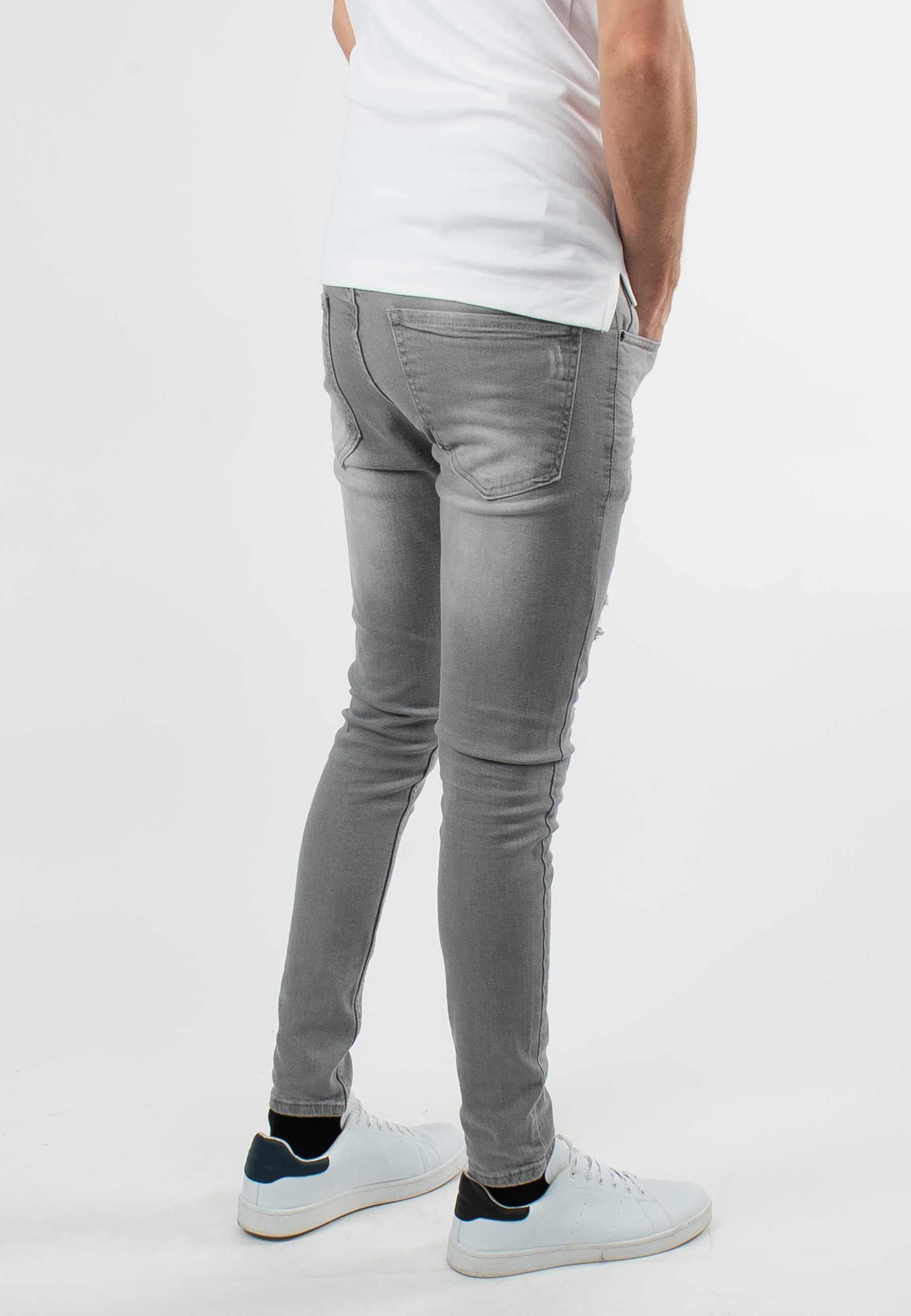 Jean skinny gris