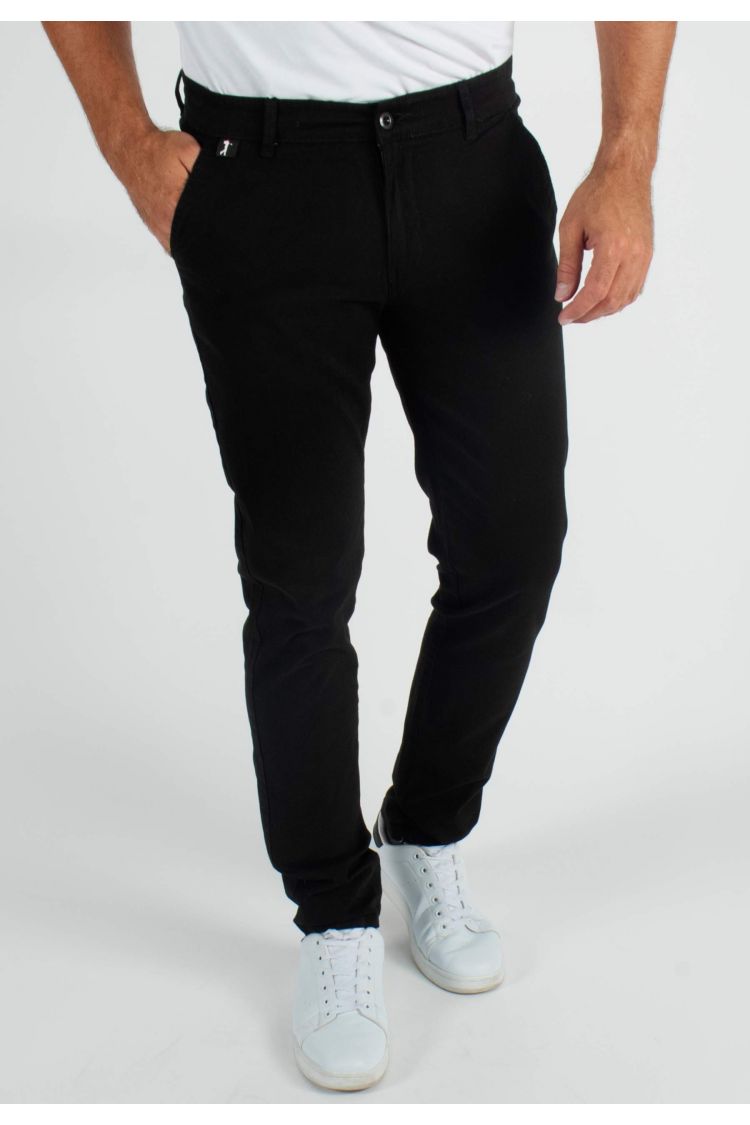 Pantalon chino noir Slim