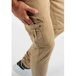 Pantalon cargo camel Slim