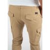 Pantalon cargo camel Slim