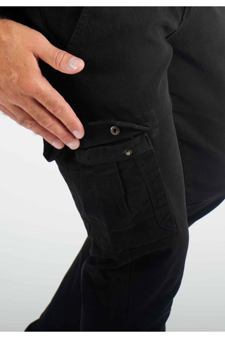 Pantalon cargo noir Slim