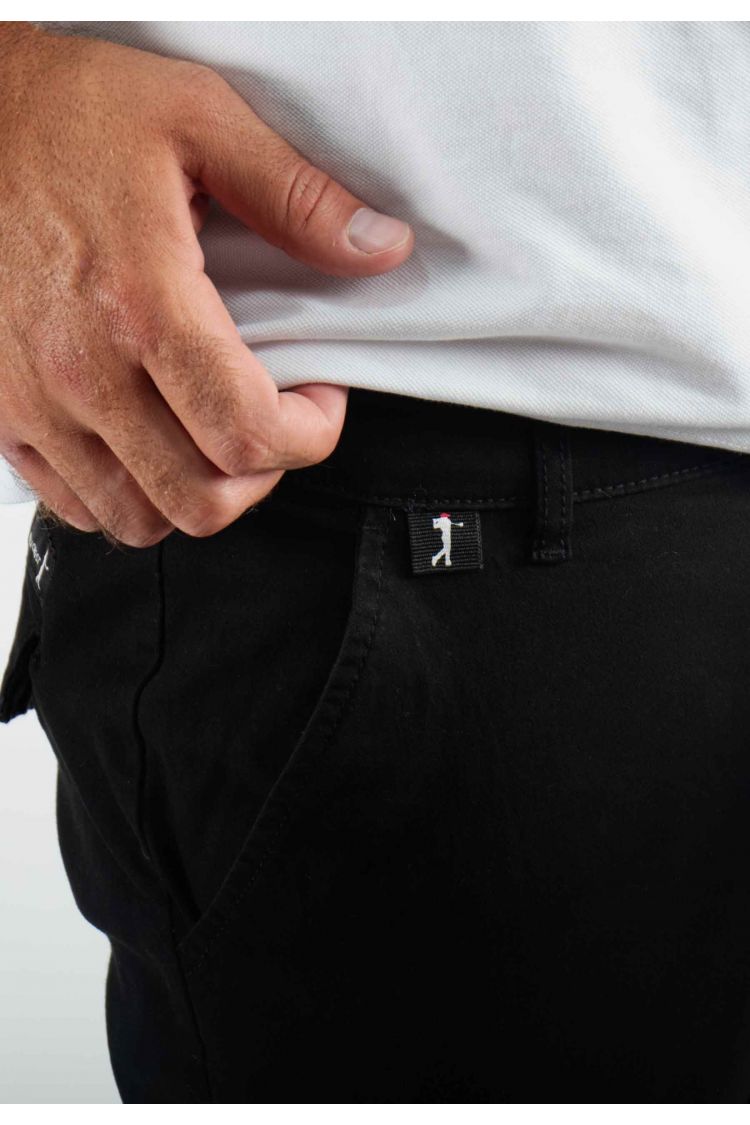 Pantalon cargo noir Slim