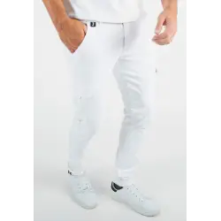 Pantalon Cargo HOLLYGHOST | Coupe Slim - Blanc