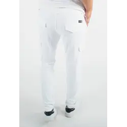 Pantalon Cargo HOLLYGHOST | Coupe Slim - Blanc