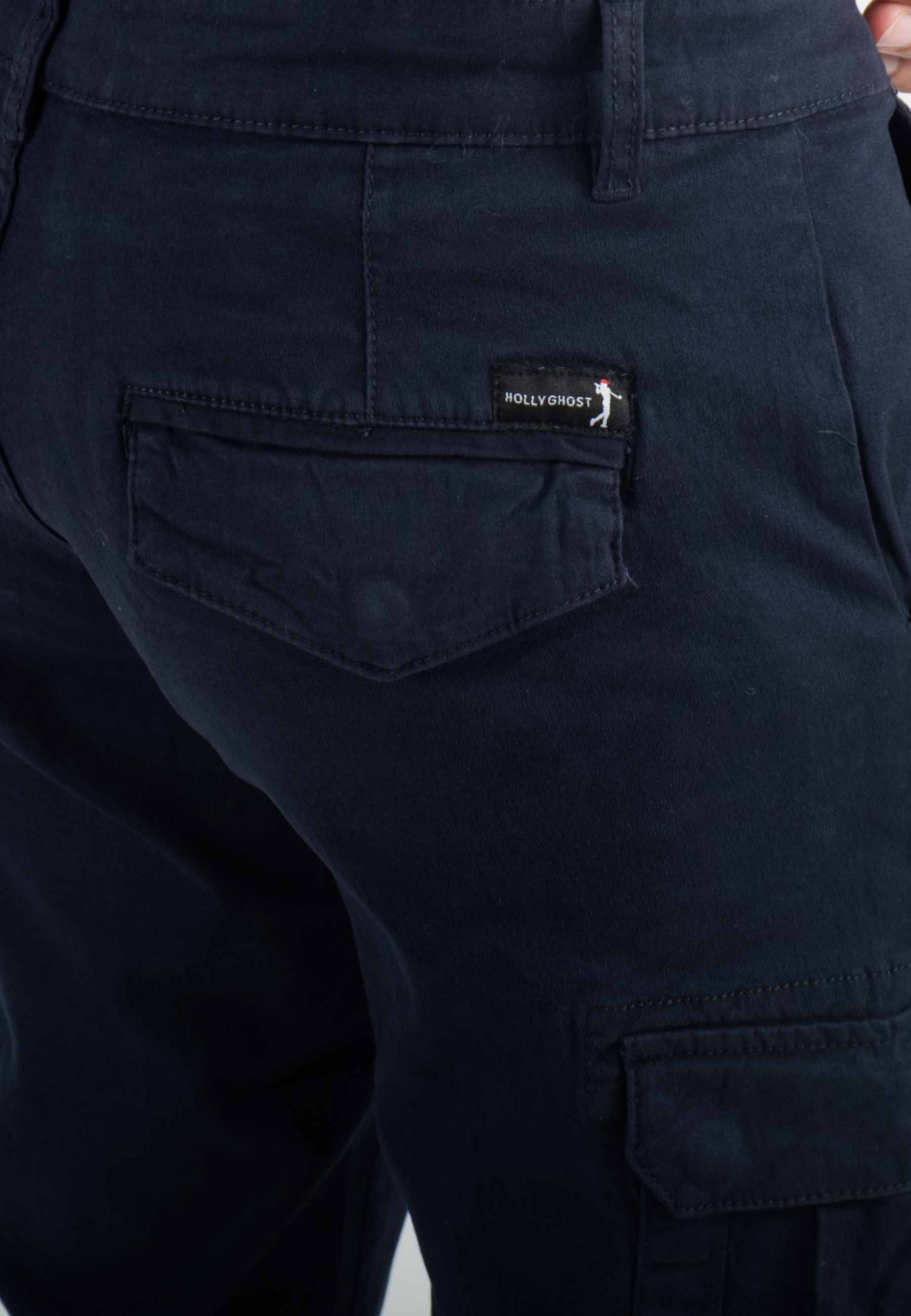 Pantalon cargo navy Slim