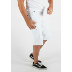 Bermuda Cargo HOLLYGHOST | Coupe Slim - Blanc