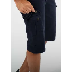 Short cargo mi-long navy