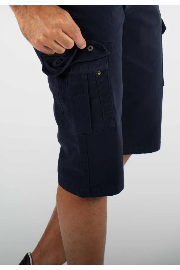 Short cargo mi-long navy