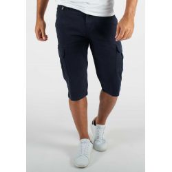 Short cargo mi-long navy