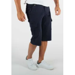 Short cargo mi-long navy