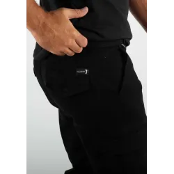 Short cargo mi-long noir
