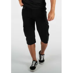 Short cargo mi-long noir