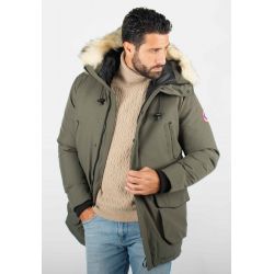 Parka Homme Hiver Vert Kaki...