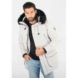 Parka Homme Hiver Grise...