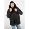 Veste d'Hiver Homme avec Capuche en Fourrure noire – Style Urbain et Protection Contre le Froid