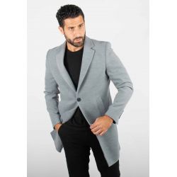 Manteau Gris Pour Homme –...