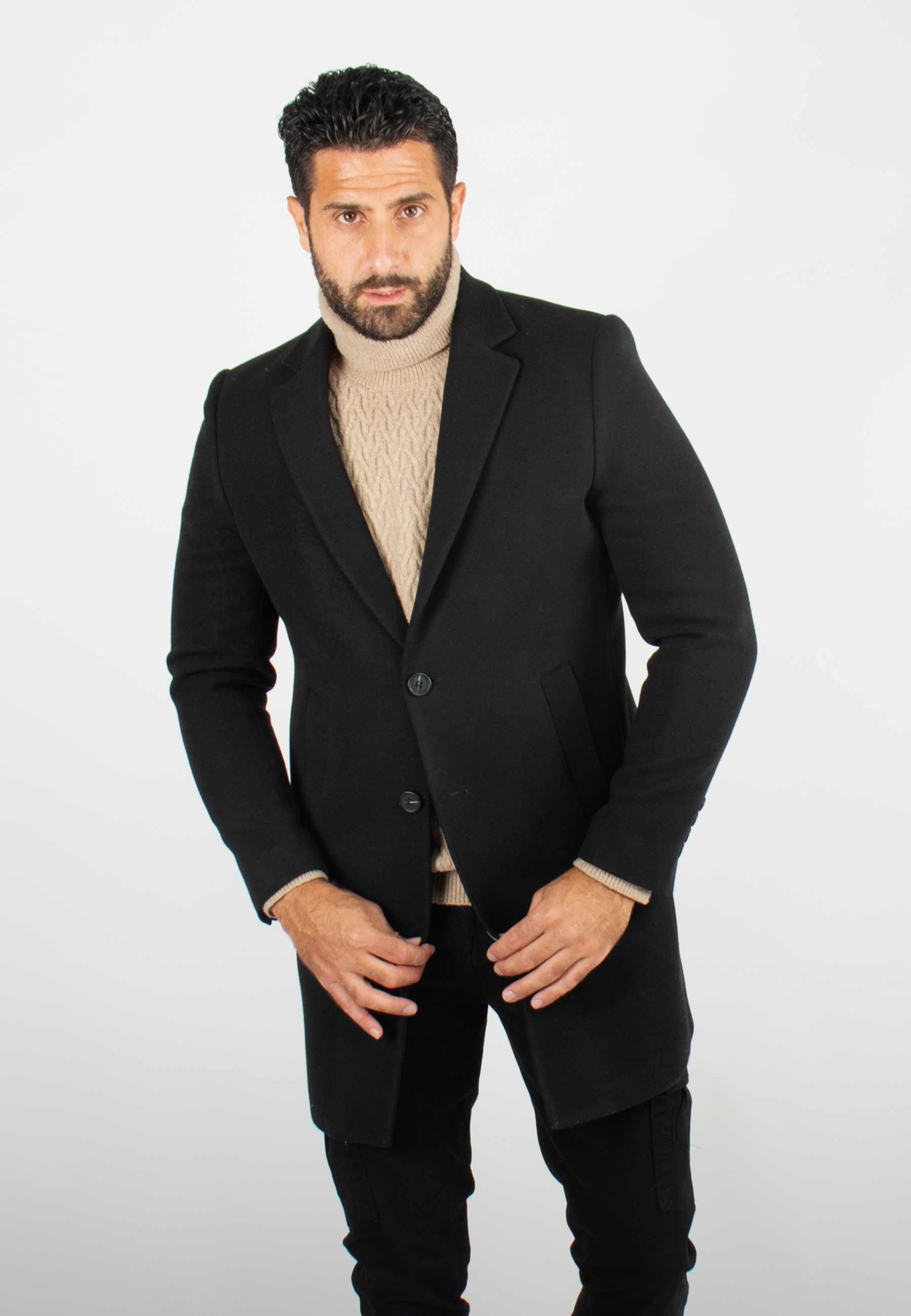 Manteau Noir Pour Homme – Protection Hivernale