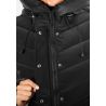 Blouson Femme Hiver Noir Mi-Long – Style Élégant et Confort Thermique