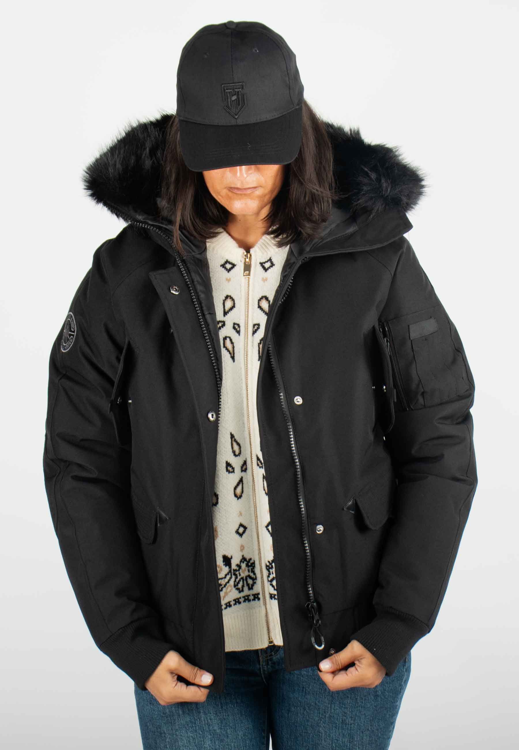 Blouson d'Hiver Femme avec Capuche en Fourrure – Look Moderne et Isolation Thermique