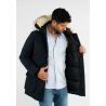 Doudoune parka longue navy