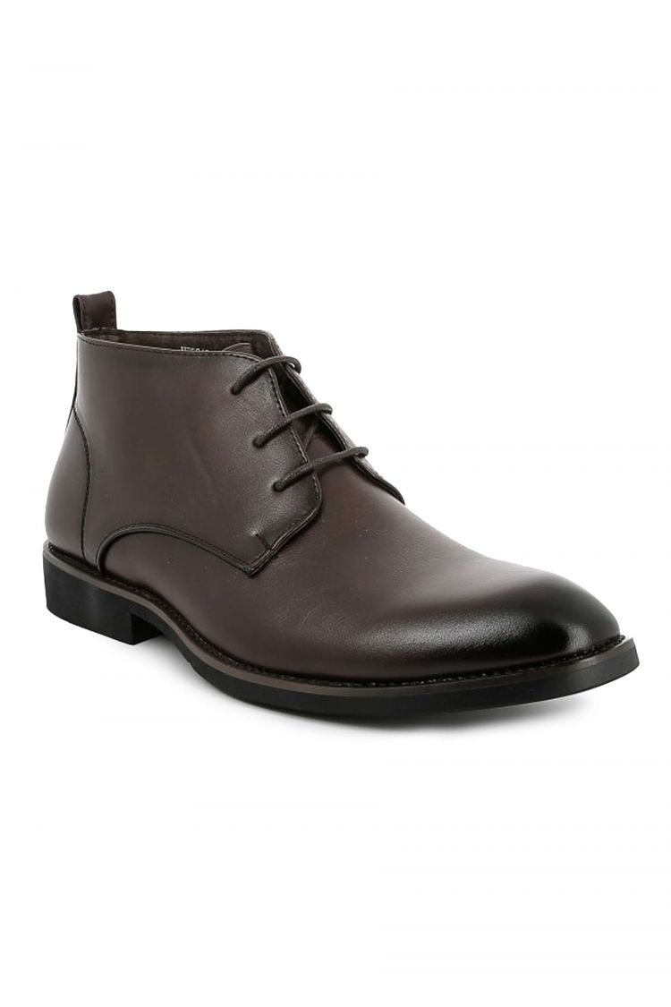 Bottines UOMO en simili cuir Marrons Homme