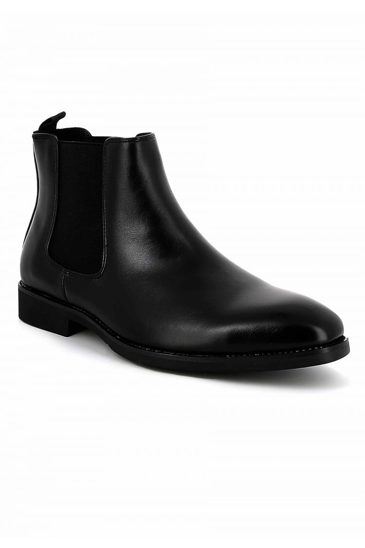 Bottines UOMO en Simili Cuir Noires