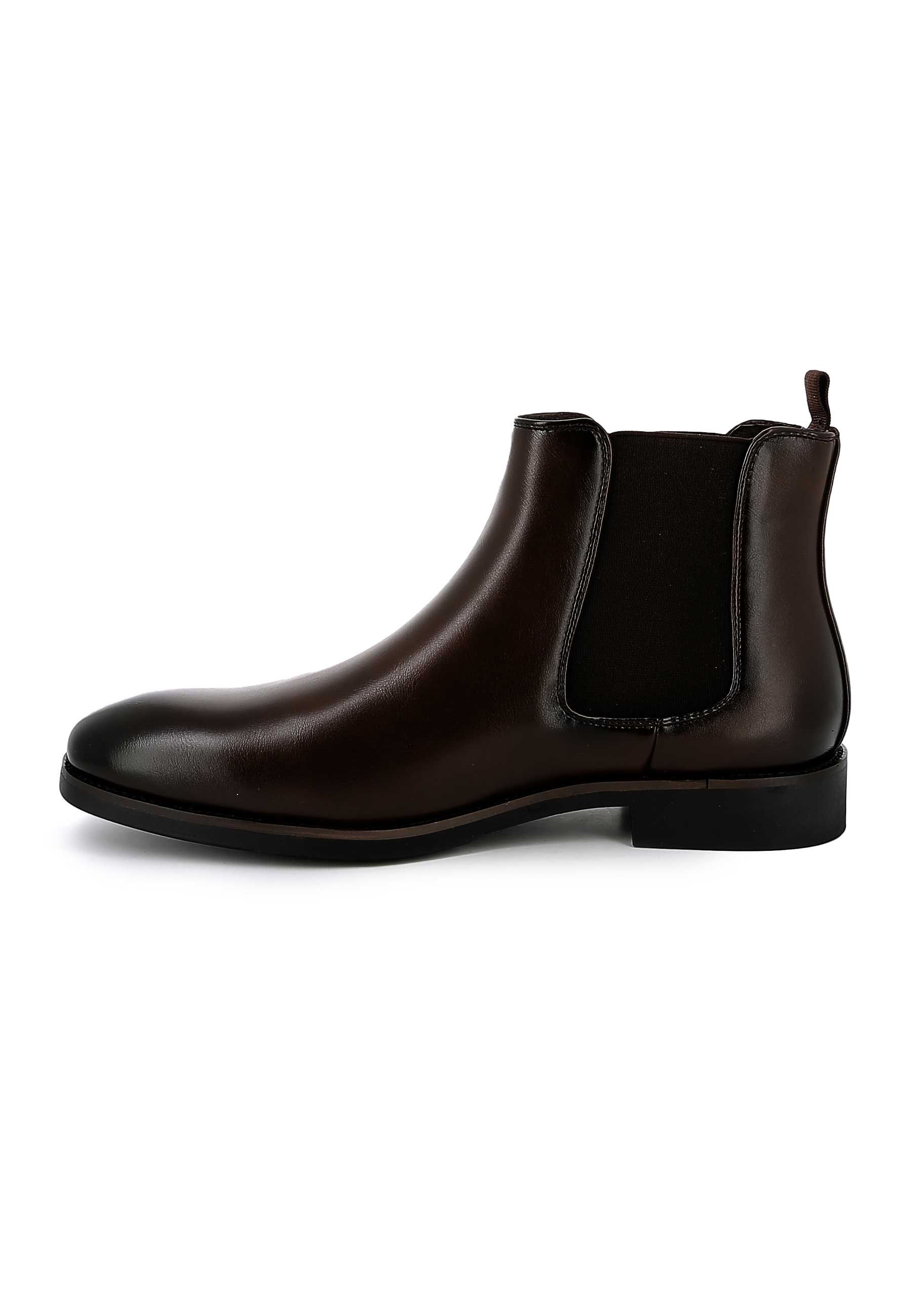 Bottines UOMO en Simili Cuir Marrons