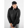 Blouson noir style bombers col fourré noir