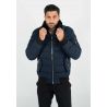 Blouson navy style bombers col fourré navy