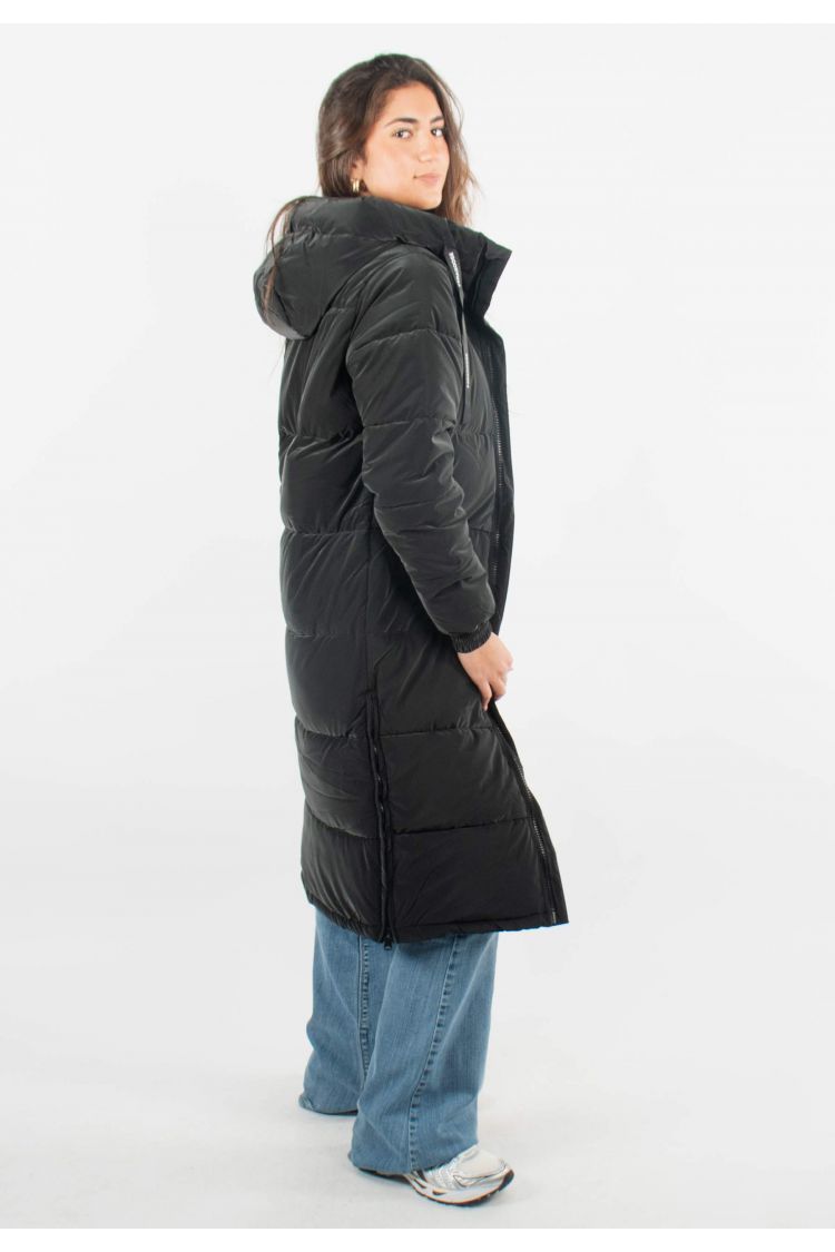 doudoune femme longue matelassée et brillante