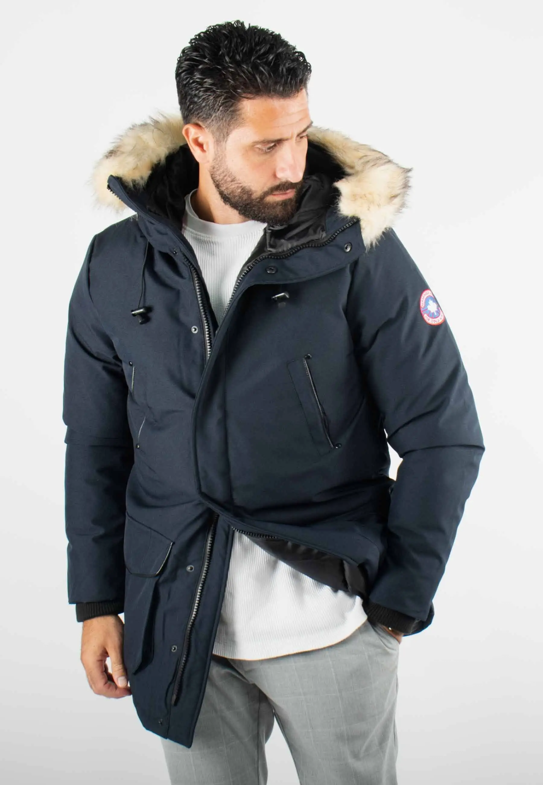 Doudoune homme longue MARIO - NAVY