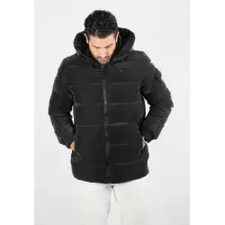 Doudoune matelassé d'hiver homme noir