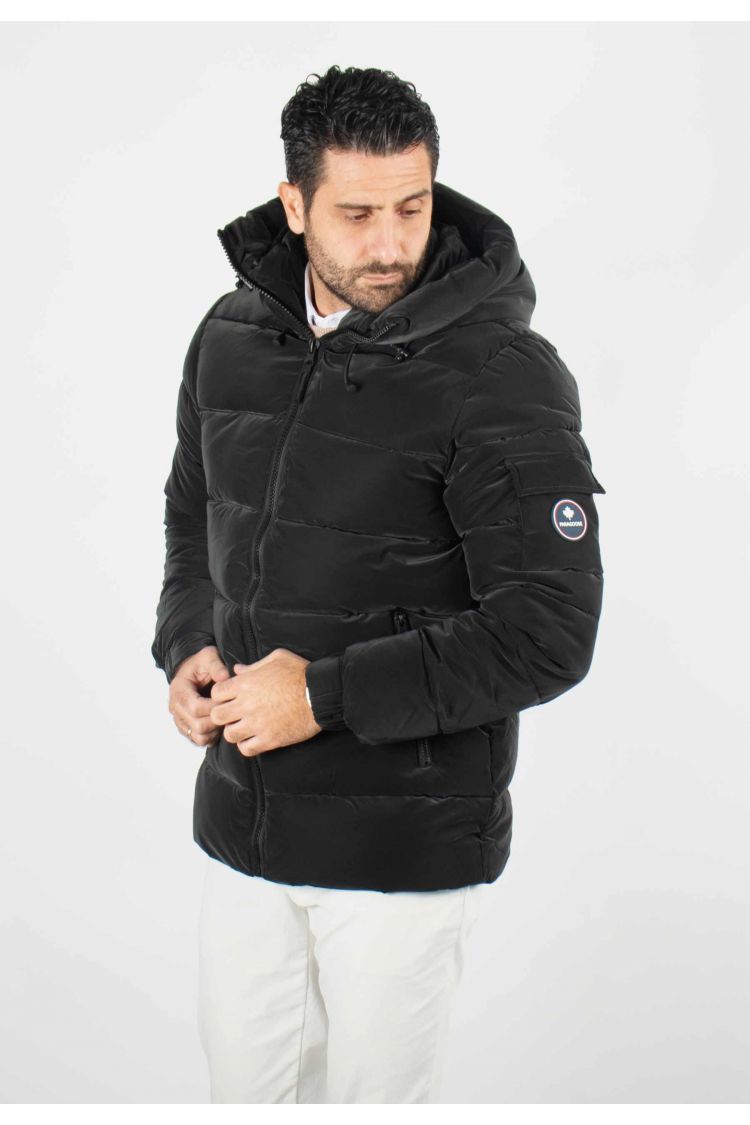 Doudoune matelassé d'hiver homme noir