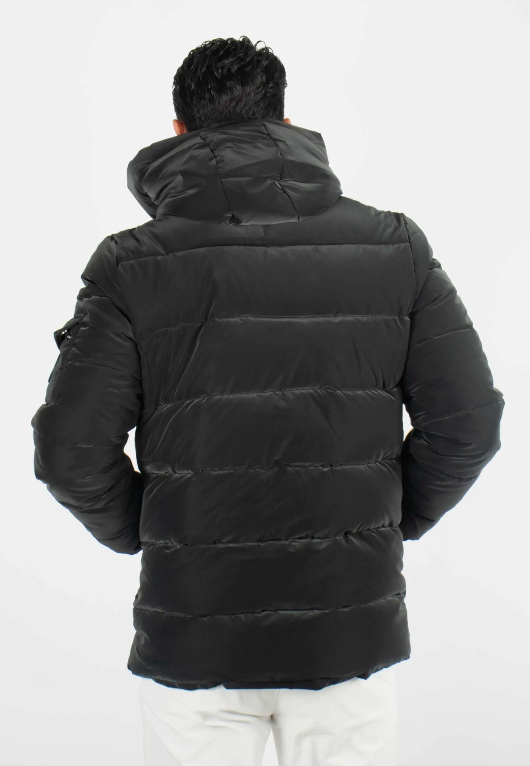 Doudoune matelassé d'hiver homme noir