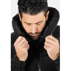 Doudoune matelassé d'hiver homme noir