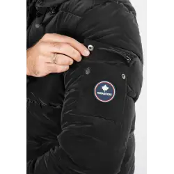 Doudoune matelassé d'hiver homme noir